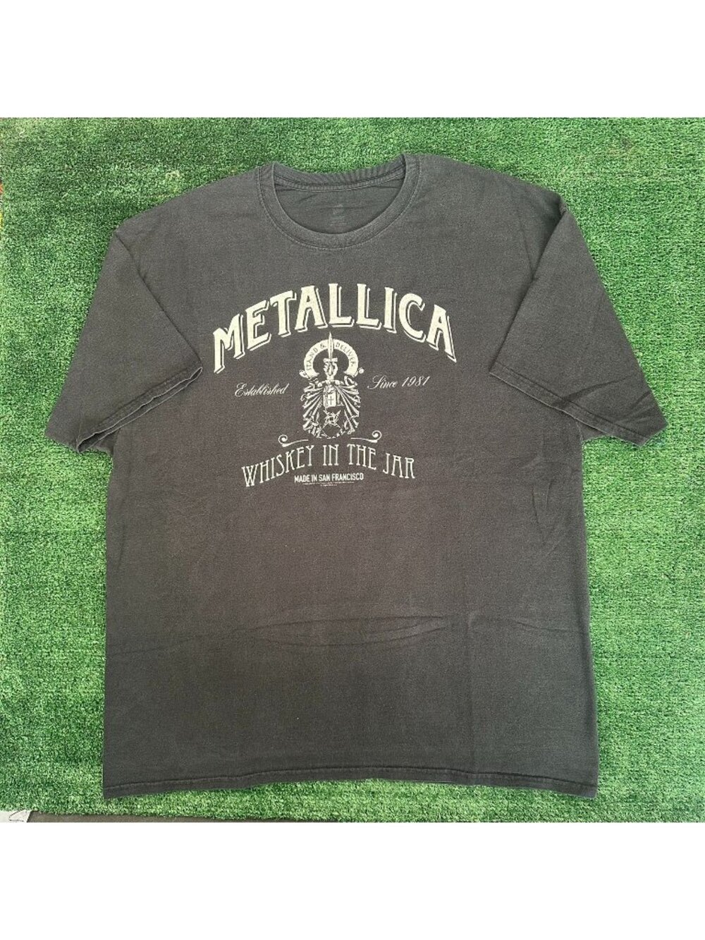 Vintage Y2K Metallica Whiskey in the Jar T-Shirt Grunge Punk Metal